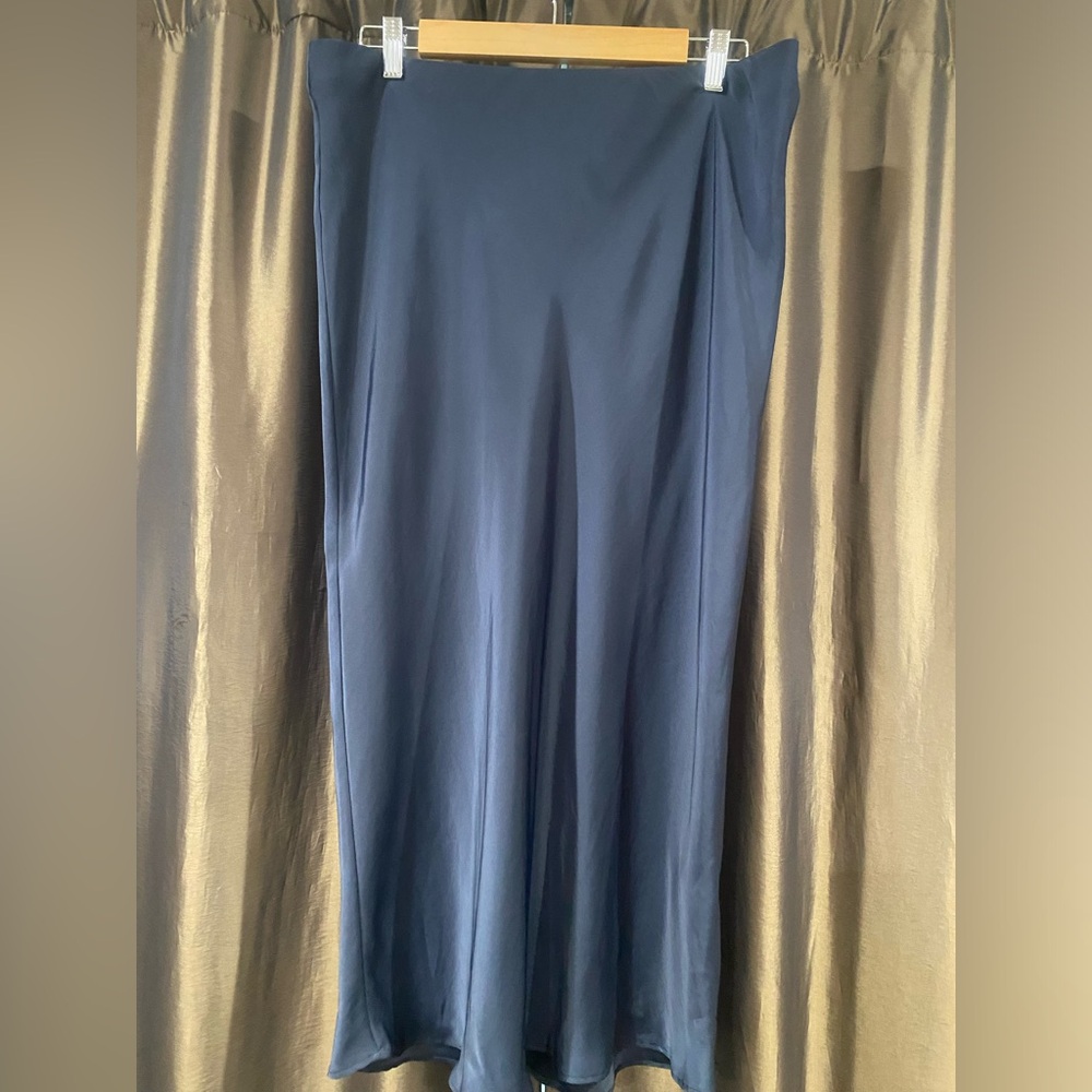 Zara Navy Blue Maxi Skirt